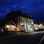 Downtown Bristol NH at night